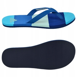 Pantofle Adidas Eezay Striped BA8808 námořnická modř modrý 1
