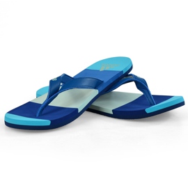 Pantofle Adidas Eezay Striped BA8808 námořnická modř modrý 2