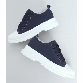 Tmavě modré dámské tenisky LA122 Navy námořnická modř 1