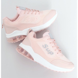 Růžová dámská sportovní obuv BM-587 Pink růžový stříbro 1