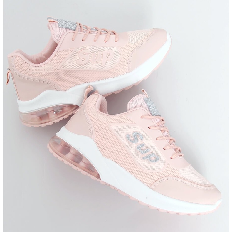 Růžová dámská sportovní obuv BM-587 Pink růžový stříbro 1