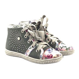 Dětská bota s kamínky 84254 Gray Bartek šedá 4
