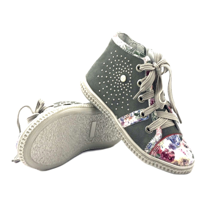 Dětská bota s kamínky 84254 Gray Bartek šedá 3 Dětská bota s kamínky 84254 Gray Bartek šedá 3