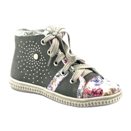 Dětská bota s kamínky 84254 Gray Bartek šedá 1