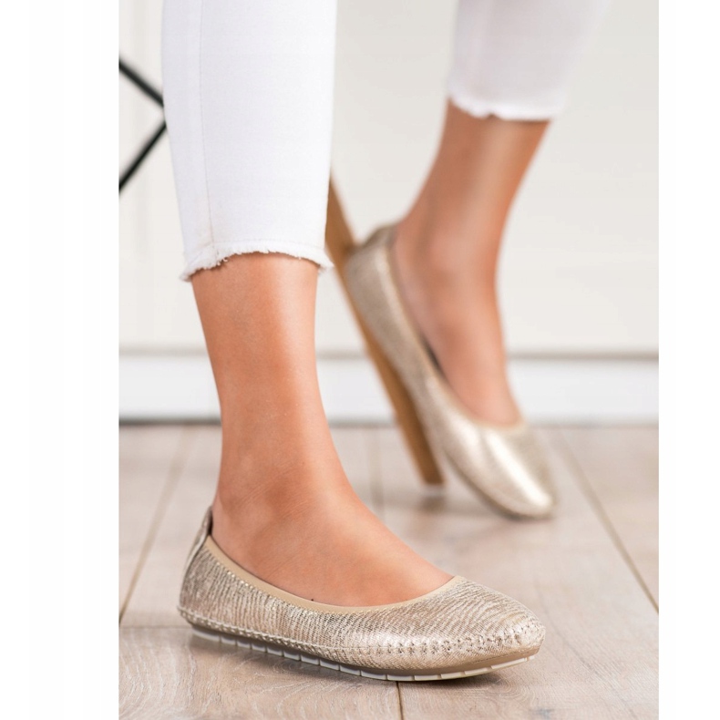 Kylie Klasické balerínky zlatý 1