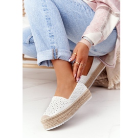 S.Barski Espadrilky na platformě Straw S. Bararski White bílý 1