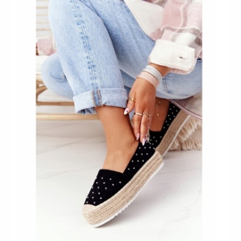 S.Barski Espadrilky na platformě Straw S. Bararski Black černý 1