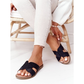 Elegantní dámské pantofle S.Barski Black černá 1