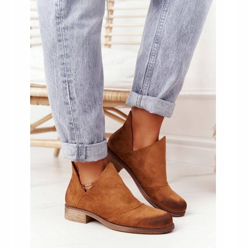 PS1 Dámské kozačky s vykrojením od Camel Hillary hnědý 1