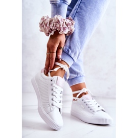 Dámské tenisky Big Star HH274073 bílé a růžové bílý 2