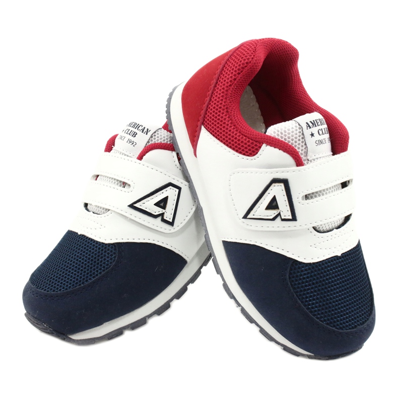 American Club Dětská sportovní bota Kožená insert BS01 BS02 Navy bílý 4