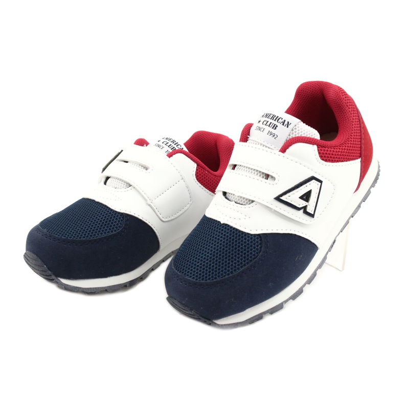 American Club Dětská sportovní bota Kožená insert BS01 BS02 Navy bílý 2