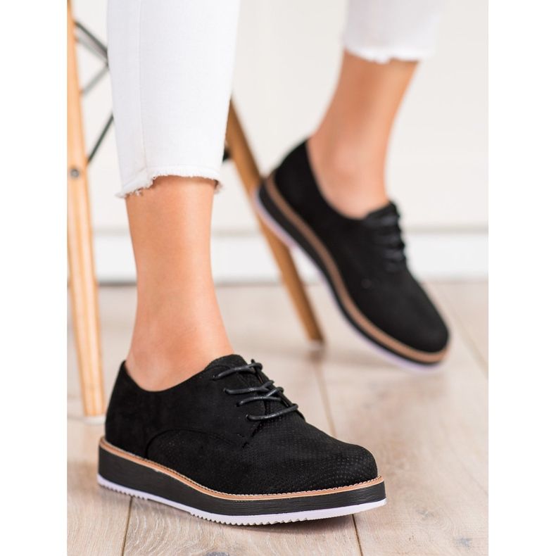 Renda Klasické boty na platformě černý 1