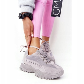 PS1 Dámské tenisky na velké podrážce, šedá dobrá nálada 1