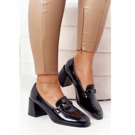 Elegantní lodičky na vysokých podpatcích S.Barski Premium Black černý 2