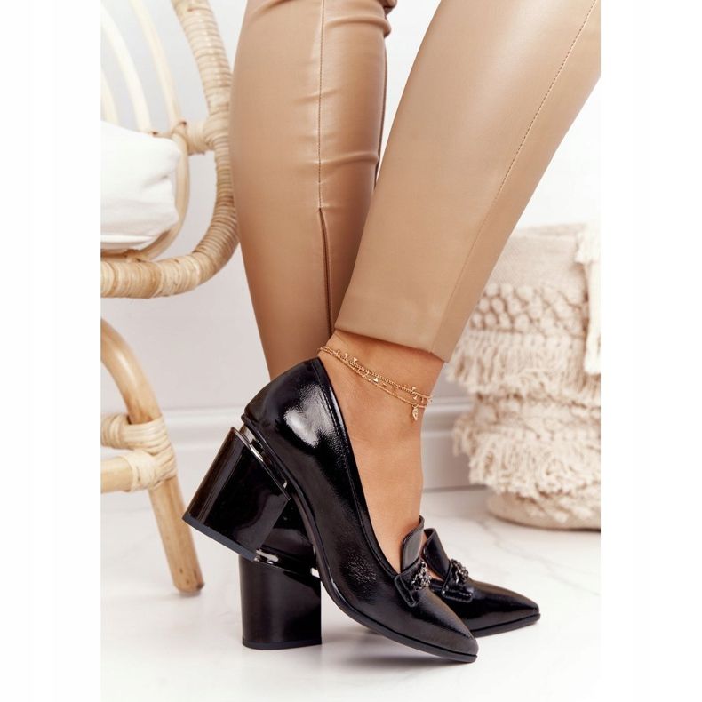 Elegantní čerpadla na baru S.Barski Premium Black černý 2