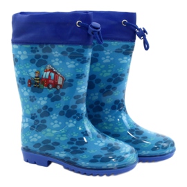 American Club Americký modrý hasič Galoshes KAL04 červený 3