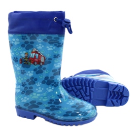 American Club Americký modrý hasič Galoshes KAL04 červený 4