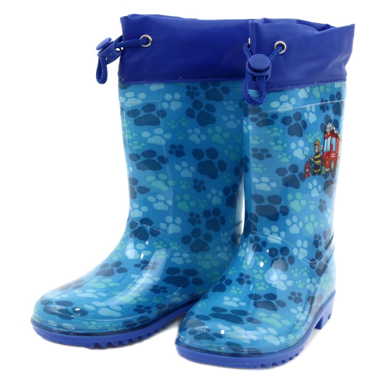 American Club Americký modrý hasič Galoshes KAL04 červené 1