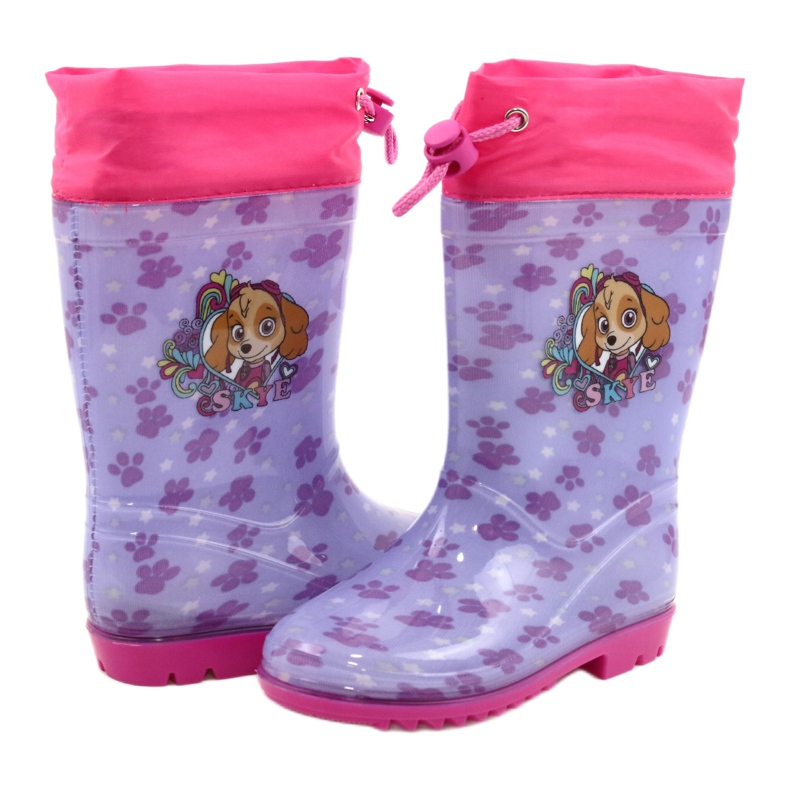 American Club American Lavender Wellies SKYE KAL04 fialový růžový 2