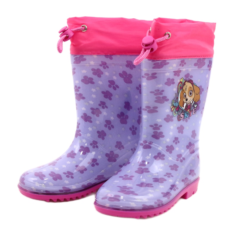 American Club American Lavender Wellies SKYE KAL04 fialový růžový 1