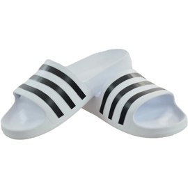 Bílé pantofle Adidas Adilette Aqua F35539 ['bílá', 'černá'] bílý 1