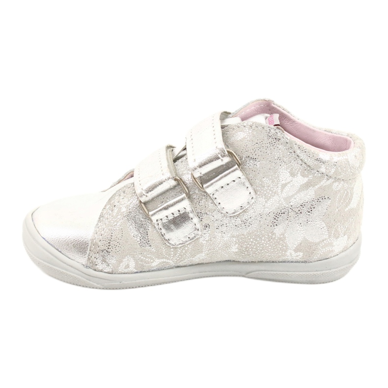 Mazurek Sportovní kožené boty se suchým zipem 1264 stříbrné stříbrný šedá 1 Mazurek Sportovní kožené boty se suchým zipem 1264 stříbrné stříbrný šedá 1