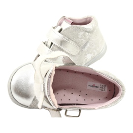 Mazurek Sportovní kožené boty se suchým zipem 1264 stříbrné stříbrný šedá 5 Mazurek Sportovní kožené boty se suchým zipem 1264 stříbrné stříbrný šedá 5