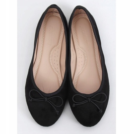 Dámské černé semišové balerínky 2CE-9490 Black černý 1