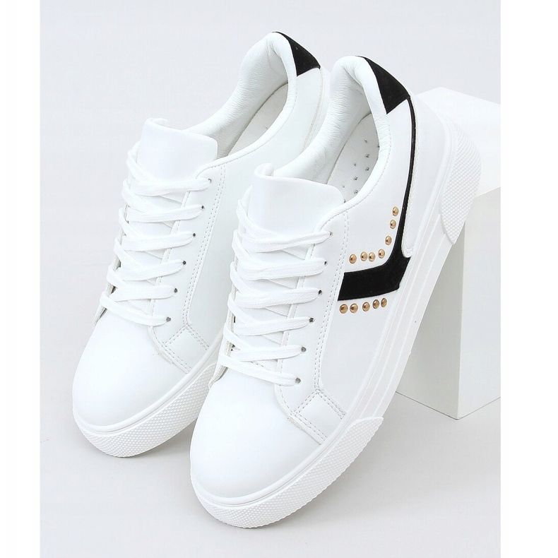Bílé dámské tenisky 1063 Black bílý černá 1