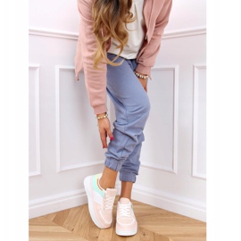 Vícebarevná dámská sportovní obuv 205062 RŮŽOVÁ / ZELENÁ růžový vícebarevný 3