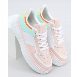 Vícebarevná dámská sportovní obuv 205062 RŮŽOVÁ / ZELENÁ růžový vícebarevný 1