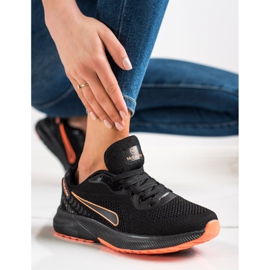 Mckeylor Šněrovací sportovní obuv černá oranžový 2