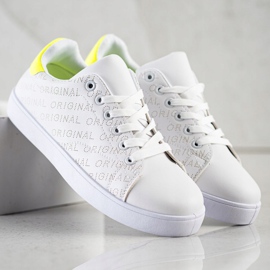 SHELOVET Originální nízké tenisky bílý 1