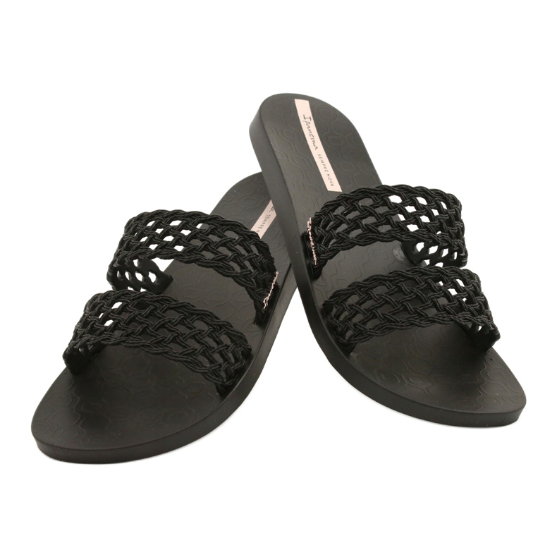 Ipanema Renda Fem 26506 Černé pantofle černý 4