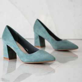 Klasické semišové lodičky VINCEZA zelená 1