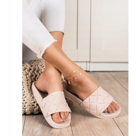 Seastar Pohodlné gumové pantofle béžový 1