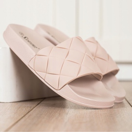 Seastar Pohodlné gumové pantofle béžový 2