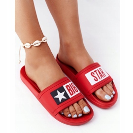 Dámské pantofle Big Star Red DD274A267 červené 2 Dámské pantofle Big Star Red DD274A267 červené 2