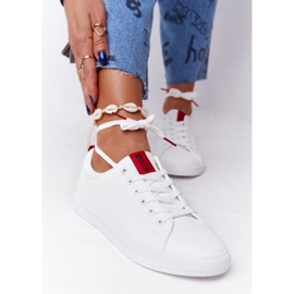 Dámské tenisky se stuhou Big Star DD274685 Bílé bílý 2