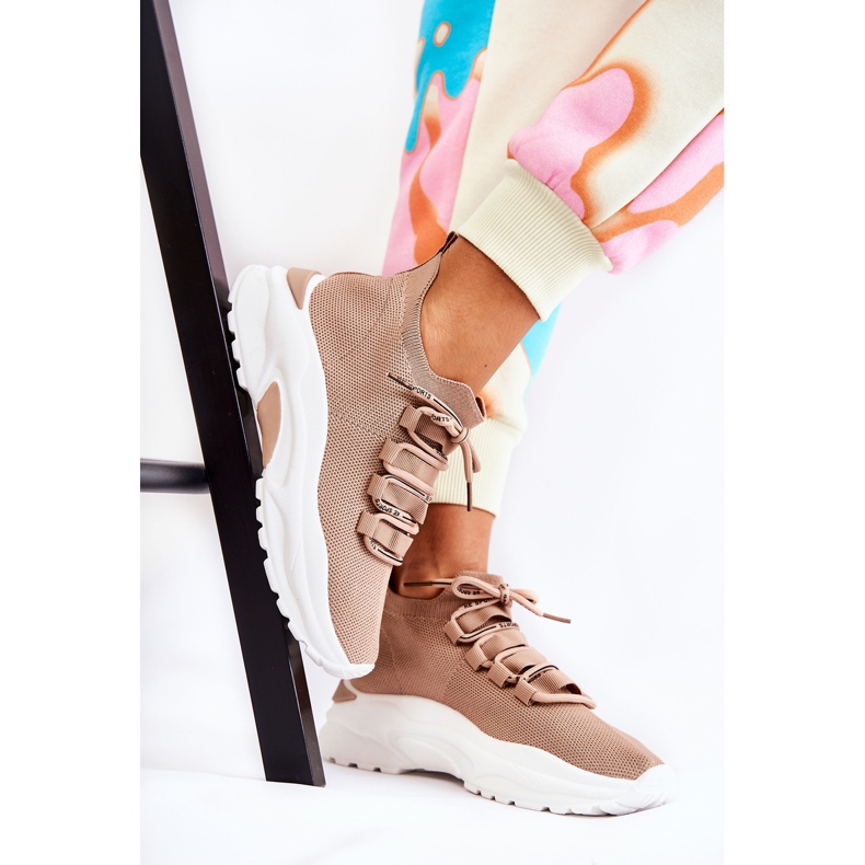 Dámské sportovní ponožky béžové KeSports béžový 2