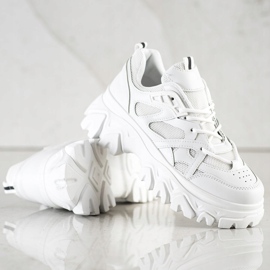 SHELOVET Bílé módní tenisky bílý 1