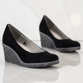 Semišové lodičky VINCEZA černá 1