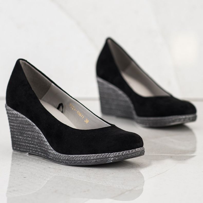 Semišové lodičky VINCEZA černá 1