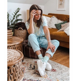 Dámské tenisky Big Star White Snake GG274194 bílý 2