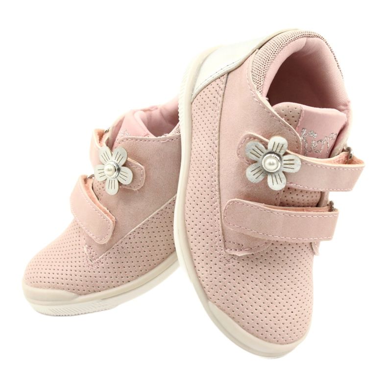 American Club Sportovní obuv se suchým zipem GC06 / 21 růžovo-stříbrná růžový stříbrný 4