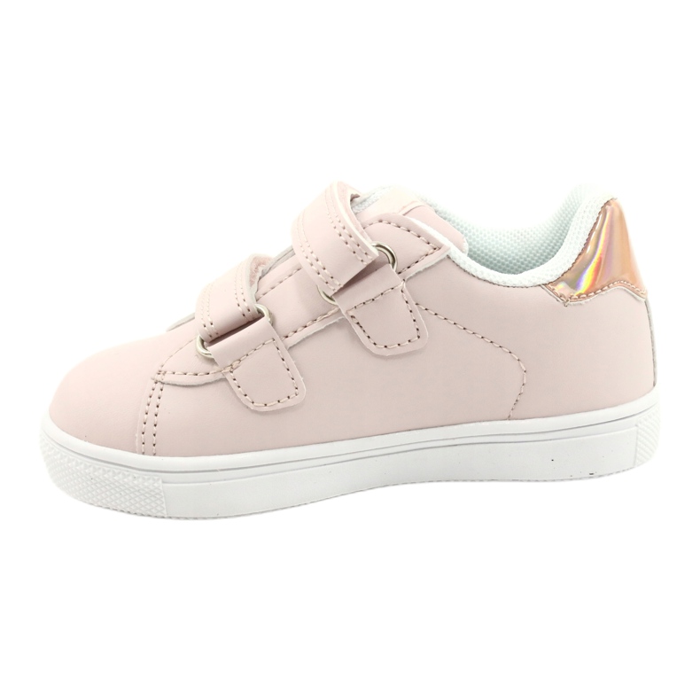 American Club Flowers ES22 / 21 Powder Pink boty na suchý zip růžový zlatý 1