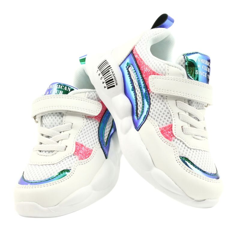American Club Módní halografické sportovní boty ES23/21 White bílý 4