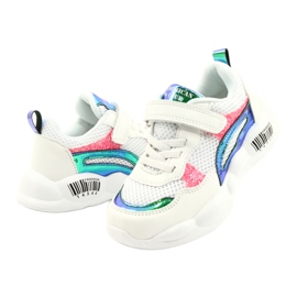 American Club Módní halografické sportovní boty ES23/21 White bílý 3