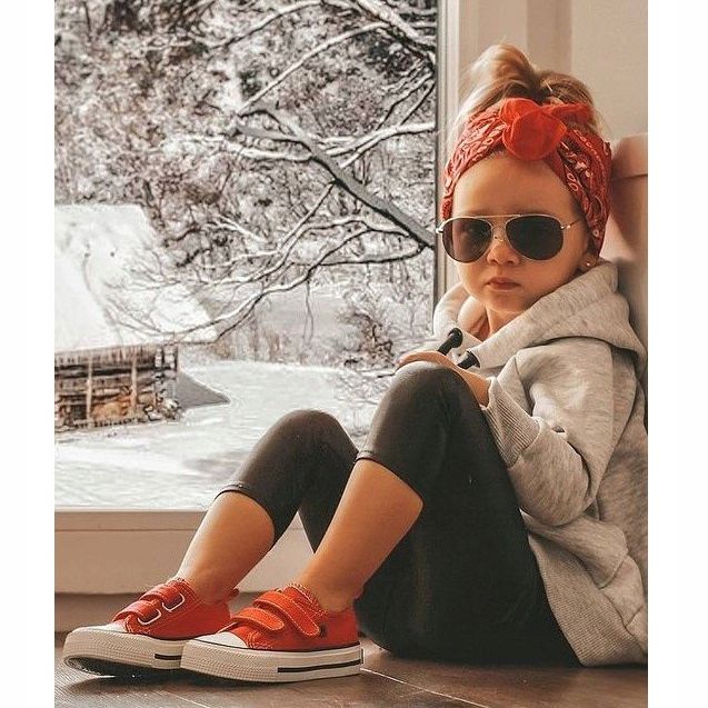 Dětské nízké tenisky se suchým zipem Big Star HH374098 červené 1